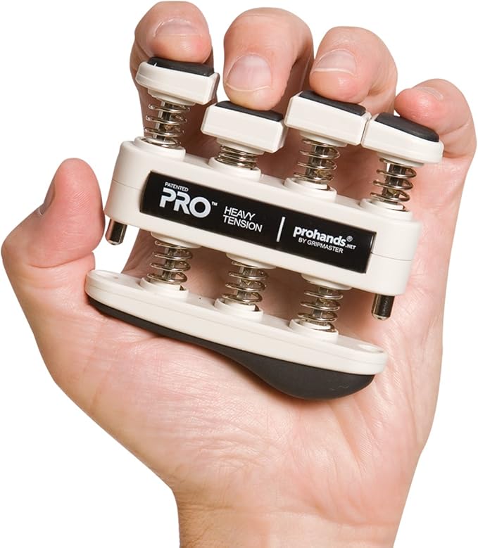 PRO Hand Exerciser, Finger Exerciser (Hand Grip Strengthener), Spring-Loaded, Finger-Piston System