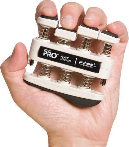PRO Hand Exerciser, Finger Exerciser (Hand Grip Strengthener), Spring-Loaded, Finger-Piston System