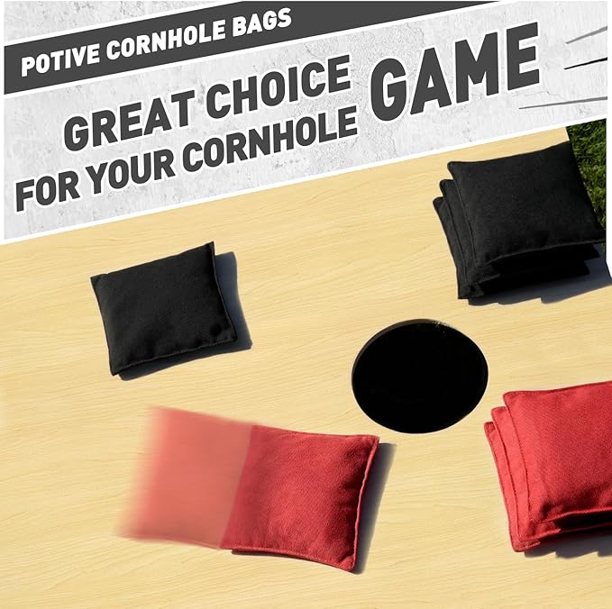 Cornhole Bags Set of 8 Regulation Corn Hole Bean Bags for Cornhole Game, Professional Weather