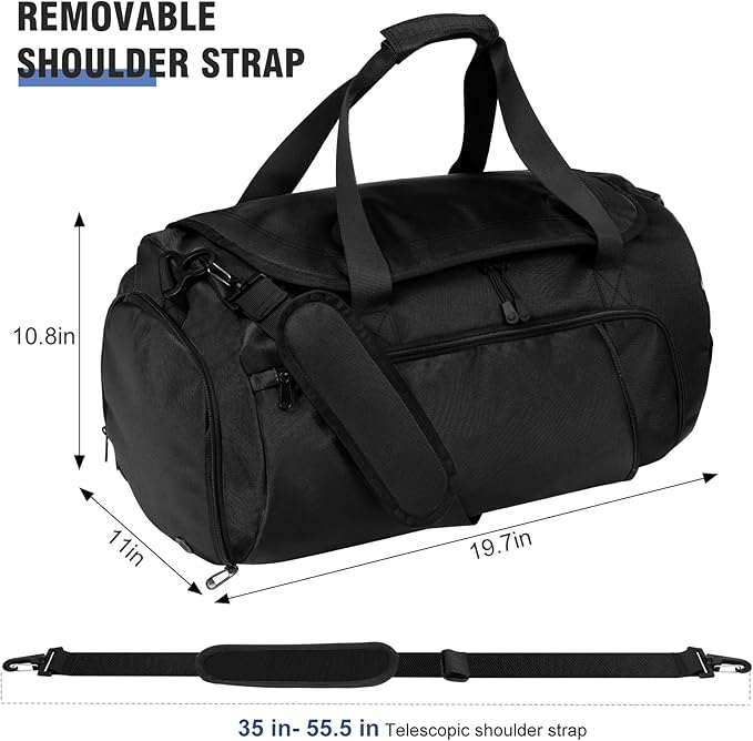 Gym Bag for Men Women With Shoe Compartment & Wet PocketWater Resistant Sports Gym Bag 、shoulder
