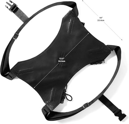 Sword Back Holster Complete with Balaclava. Black Leather Carrying Case, Ninja Hero Sheath-Weapons
