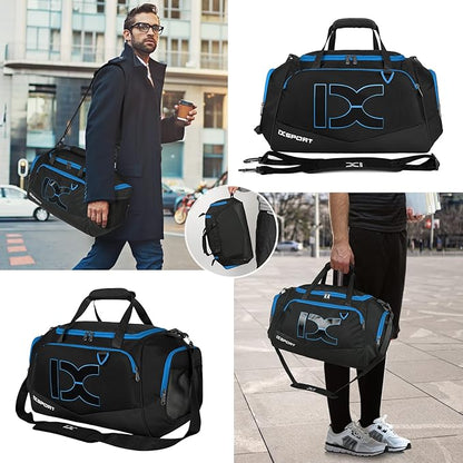 Sports Gym Bag，INOXTO Travel Duffel Bag with Dry Wet Pocket And Shoe CompartmentFor Women and
