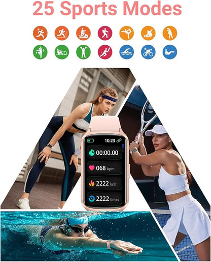 Health Fitness Tracker with 24/7 Heart Rate, Blood Oxygen, Blood Pressure, Sleep Tracker, 5ATM