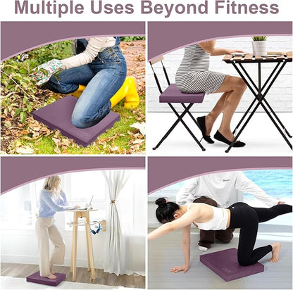 StrongTek Extra Wide Foam Balance Pad for Physical Therapy, 19" X 15.8" X 2.4", High-Density TPE