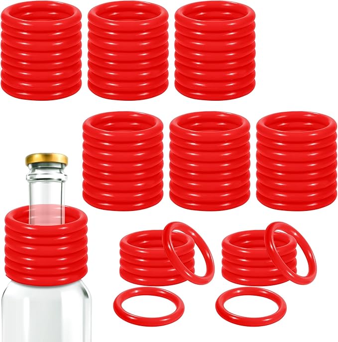 Aodaer 60 Pack Ring Toss Rings Plastic Carnival Rings 2.1 Inch for Carnival Party Favors Bottles