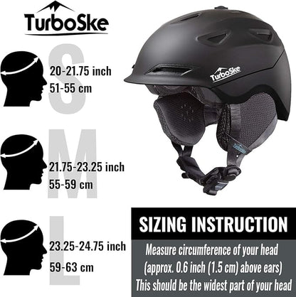 Ski and Snowboard Helmet - Active Ventilation, Audio Compatible Snow Sports Luxury Helmet With ASTM