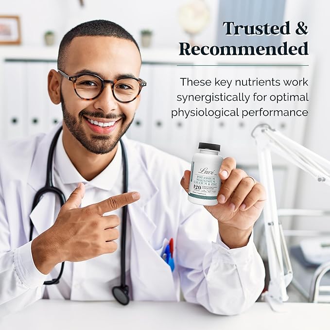 Lavi MD Potassium Magnesium Zinc Calcium Supplement ??Premium Support for Bone & Muscle Health