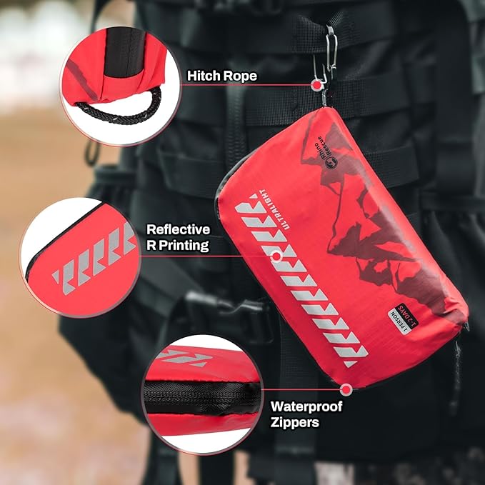 RHINO RESCUE Small First Aid Kit Ultralight Water-Resistent Medical Kit for Hiking, Backpacking