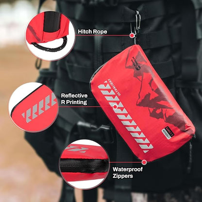 RHINO RESCUE Small First Aid Kit Ultralight Water-Resistent Medical Kit for Hiking, Backpacking