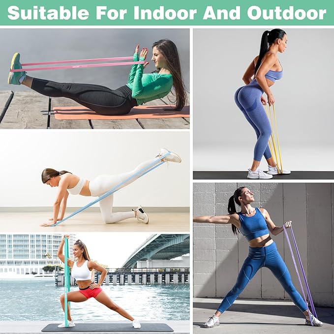 Resistance Bands, Pull Up Bands, Workout Bands for Exercise, Thick Heavy Resistance Band Set with