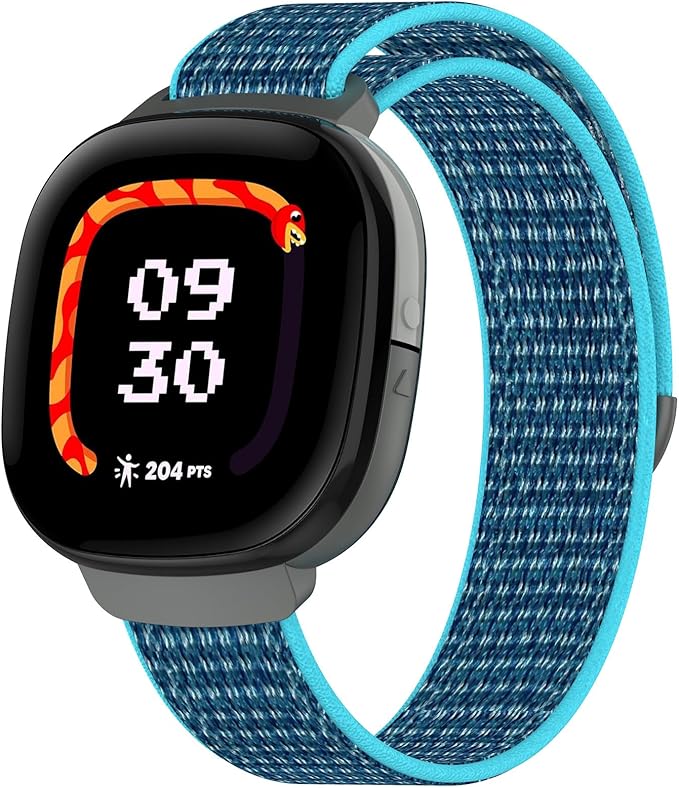 Compatible with Fitbit Ace LTE, Quick Release Nylon HOOK LOOP Replacement Sport Strap Accessory Fit