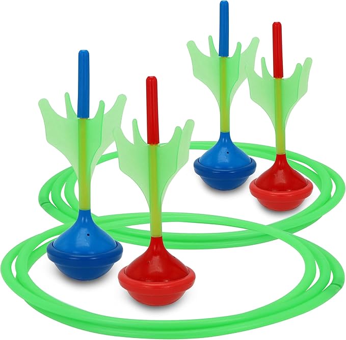 JOYIN Lawn Darts Game Set for Kids and Adults - Glow in The Dark Outdoor Lawn Games for Adults and