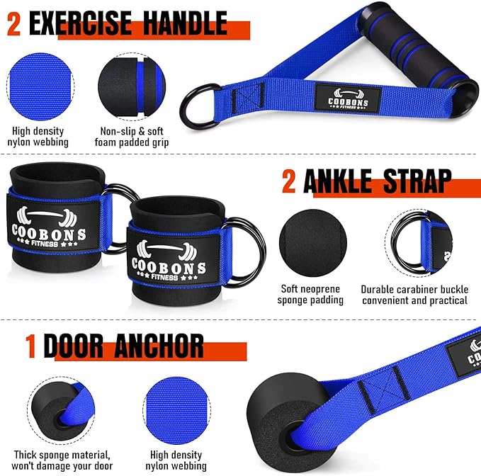 Heavy Resistance Bands for Working Out, 300LBS Exercise Bands with Handles, Workout Bands for Men