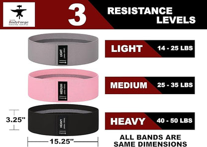 BodyForge Resistance Bands, Exercise Bands, Resistance Bands for Working Out, Work Out Bands with