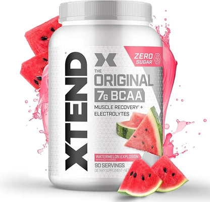 Xtend Original BCAA Powder, 7g BCAAs and 2.5g L-Glutamine for Muscle Recovery Hydration and Lean