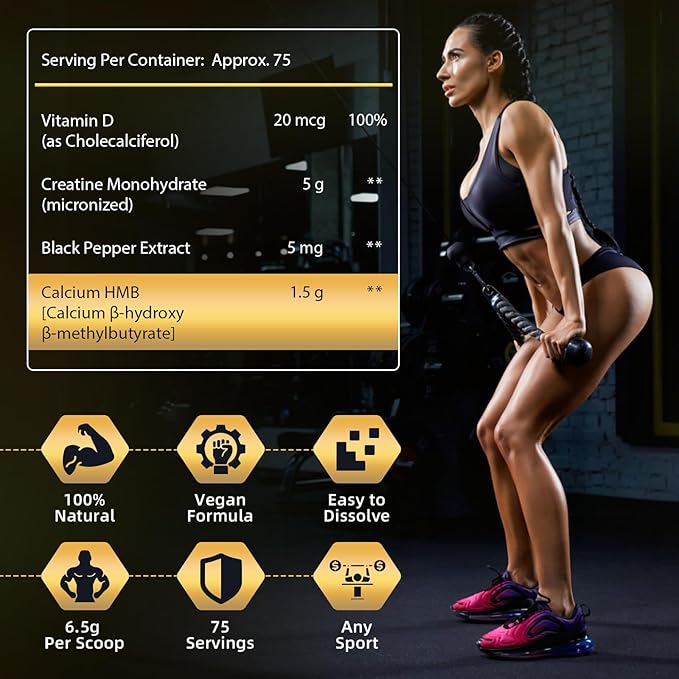 Micronized Creatine Monohydrate for Women and Men, Creatine Powder for Men-Women for Improve