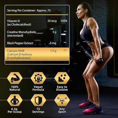 Micronized Creatine Monohydrate for Women and Men, Creatine Powder for Men-Women for Improve