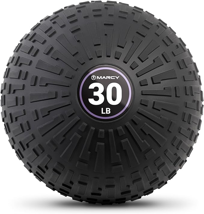Marcy Slam Ball, 10–50 lbs Dead Weight, Non-Bounce, Sand-Filled Medicine Ball with Durable PVC