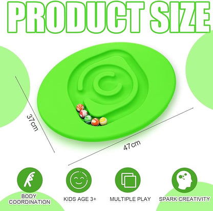 Maze Balance Board for Kids Plastic Wobble Rocker Balance Board with Mini Balls Load 170lb for