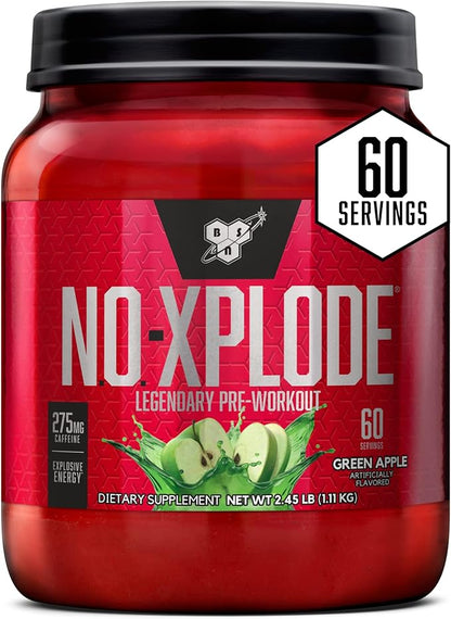 BSN N.O.-XPLODE Pre Workout Powder, Energy Supplement for Men and Women with Creatine and
