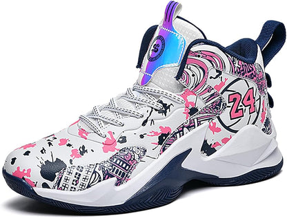 Boys Basketball Shoes Breathable Indoor Athletic Shoes Youth Outdoor Fashion Sneakers Comfortable