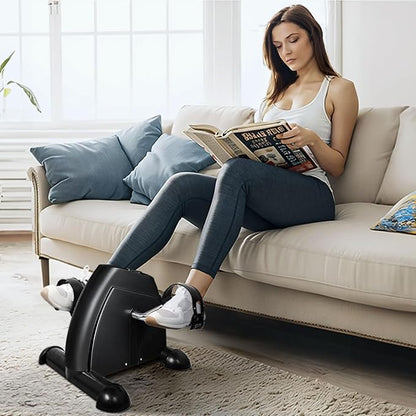 Mini Exercise Bike, himaly Under Desk Bike Pedal Exerciser Portable Foot Cycle Arm & Leg Peddler