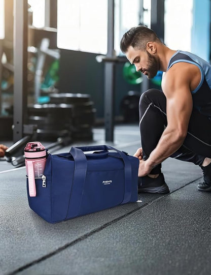 Gym Bag for Women and Men with Shoe Compartment & Wet Pocket - Duffle Bag for Travel Sports Fitness