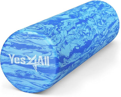 Yes4All EVA Firm Foam Roller for Back - Round Back Roller for Exercise, Yoga & Pilates 12/18/24/36