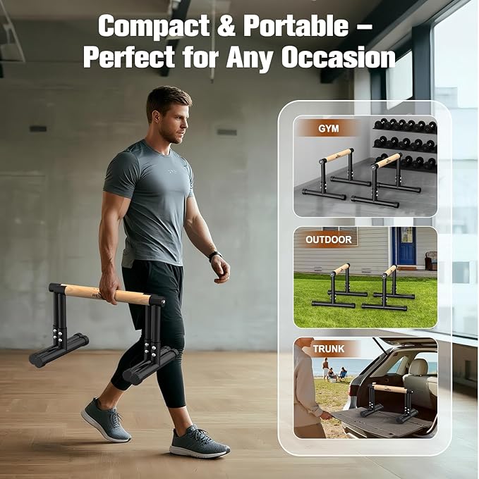 RELIFE REBUILD YOUR LIFE Dip Station Functional Heavy Duty Dip Stands Fitness Workout Dip bar