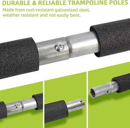 Trampoline Poles Replacement for Skywalker Or Jumpzylla,Galvanized Trampoline Enclosure Pole for