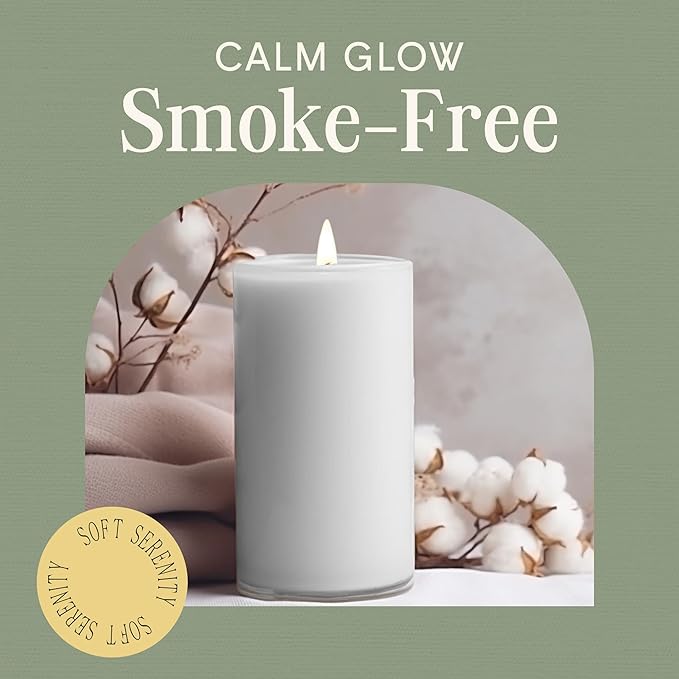 Mister Candle Citronella Candles, Ideal for Outdoor & Indoor, 3x6 Pillar Candles Set of 3, Hand