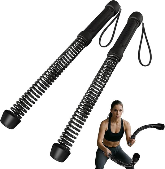Ropeless Battle Ropes (2-Pack) Portable Workout Ropes for HIIT Workouts,Cardio & Muscle