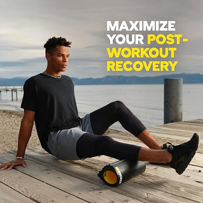 TRX Training Rocker Myofascial Release Roller, Neck and Back Massage Roller for Muscles, Round Foam