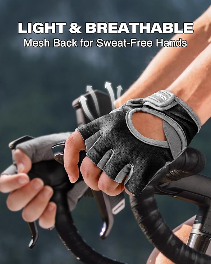 VINSGUIR Workout Gloves for Women and Men, Breathable Weight Lifting Gloves for Gym Exercise