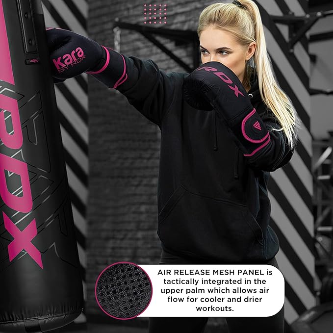 RDX Boxing Gloves, Pro Training Sparring, Maya Hide Leather, Muay Thai MMA Kickboxing, Men Women