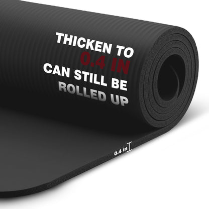 KEEP Extra Thick NBR Yoga Mat for Women & Men, 10mm Thick, 72”x24” Large Exercise Mat with Non-Slip