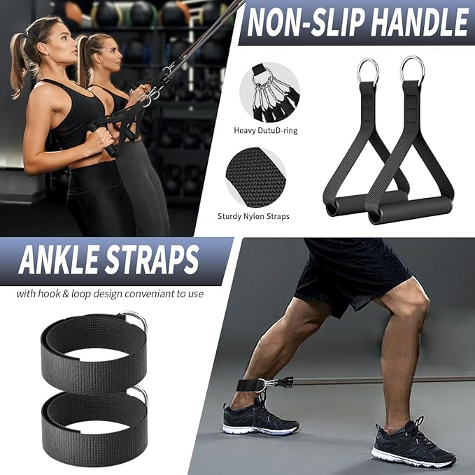 WHATAFIT Resistance Bands, Exercise Bands，Resistance Bands for Working Out, Work Out Bands with
