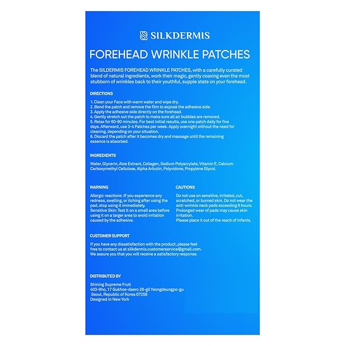 Forehead Wrinkle Patches 12Pcs with Aloe, Collagen, Vitamin E, Anti Wrinkle Patches, Forehead