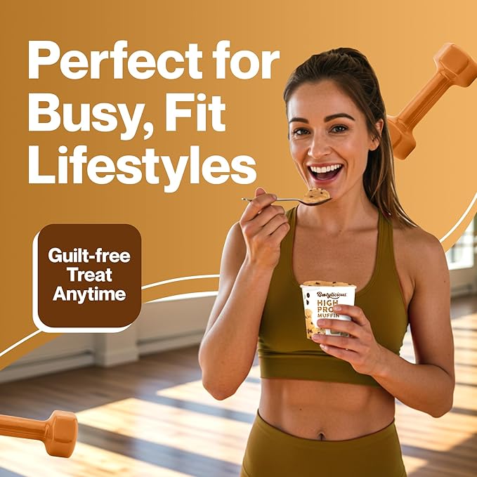 Bootylicious | High-Protein Muffin | Chocolate Lovers | 25g Protein, 7g Net Carbs, Low Glycemic