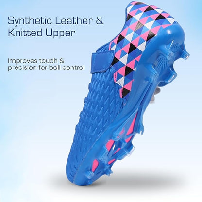 Soccer Cleats for Kids & Youth | Lightweight Football Shoes for Firm Ground | Durable Girls & Boys