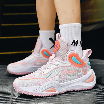 High Upper Basketball Shoes for Men Women Sneakers Fashion Breathable Sports Shoes Anti Slip
