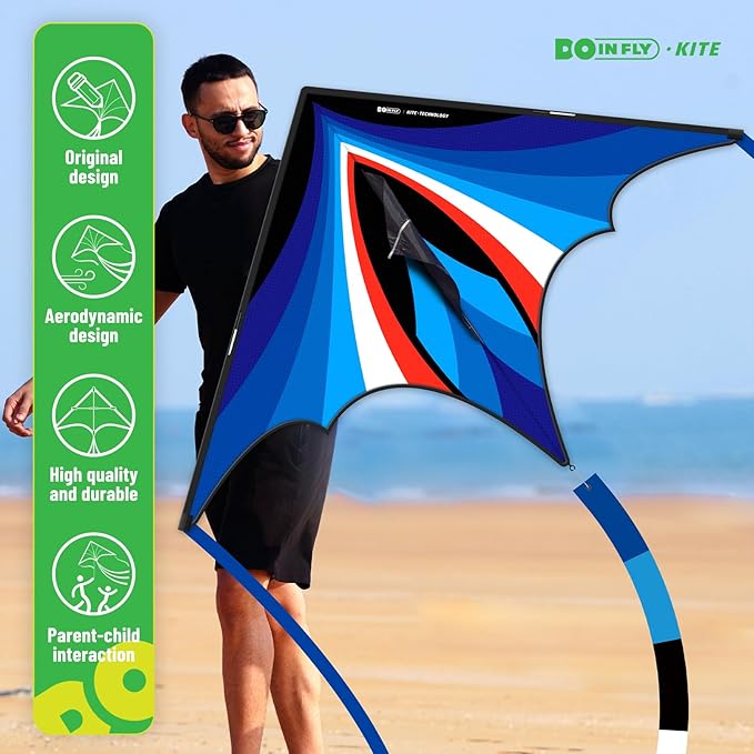 Triangular-Shaped Kite - Easy to Control, with an Eye-catching Design, it is Perfect for Outdoor