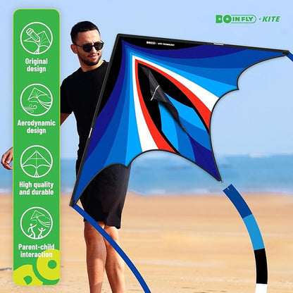 Triangular-Shaped Kite - Easy to Control, with an Eye-catching Design, it is Perfect for Outdoor