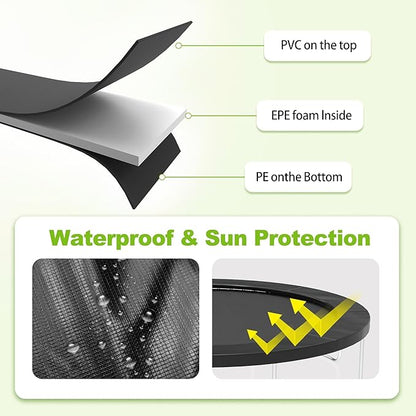 Trampoline Pad, 10ft 12ft 14ft Trampoline Replacement Safety Pad, Waterproof and Tear-Resistant