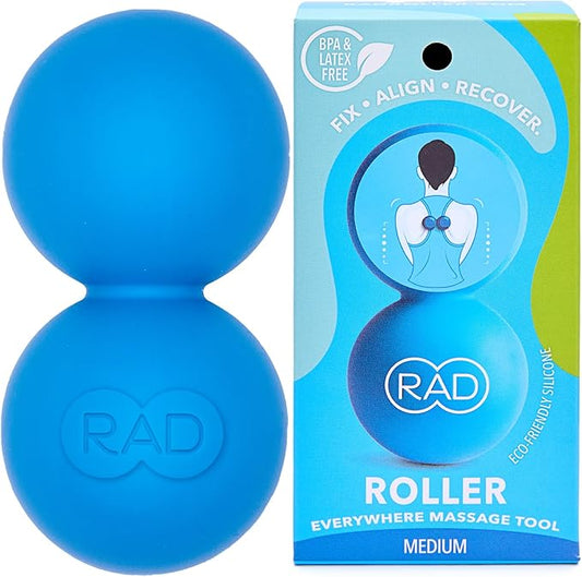 RAD Original Peanut Massage Ball ??Medium Density Yoga Deep Tissue Roller Ball ??Myofascial Release