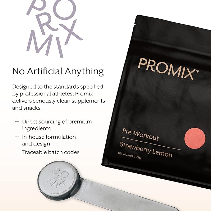 Promix Pre-Workout Powder, Strawberry Lemon ??Boosts Focus, Energy & Endurance ??With Caffeine