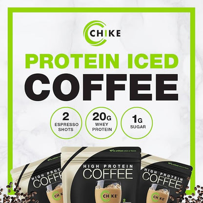 Chike Vanilla High Protein Iced Coffee, 20 G Protein, 2 Shots Espresso, 1 G Sugar, Keto Friendly