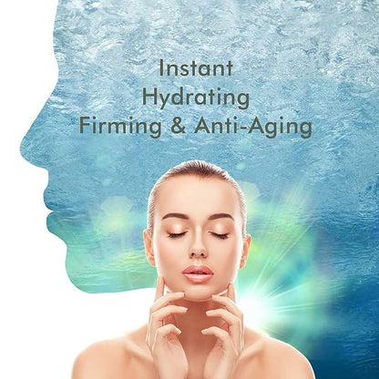 Ebanel 5 Pack Hydrogel Collagen Face Mask with Hyaluronic Acid, Vitamin C, Peptide, Aloe, Instant
