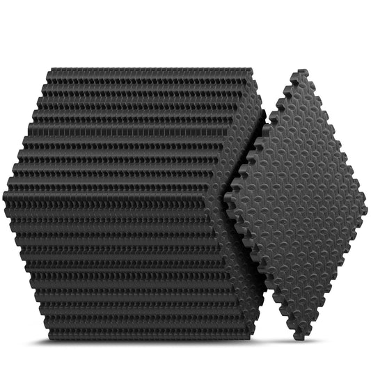 12 Pack 48 sqft Home Gym Mat, Puzzle Exercise Mat, EVA Interlocking Foam Floor Tiles for Home