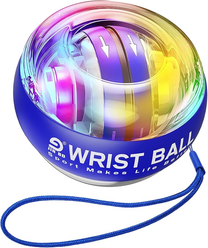 Wrist Trainer Ball Auto-Start Gyroscopic Forearm Exerciser Gyro Ball for Strengthen Arms, Fingers
